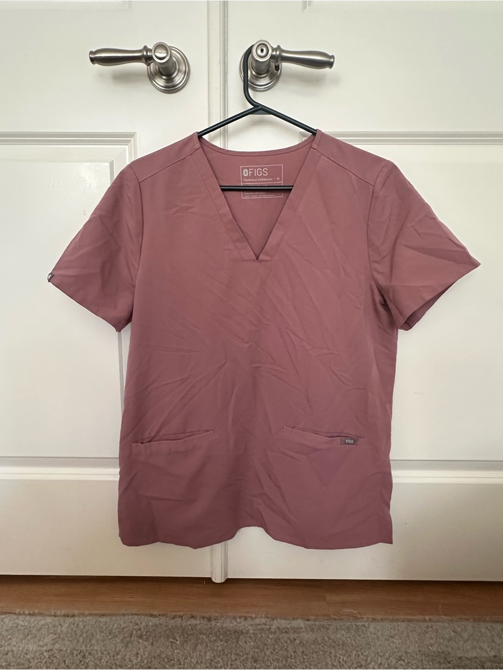 Pink Figs Scrub Top